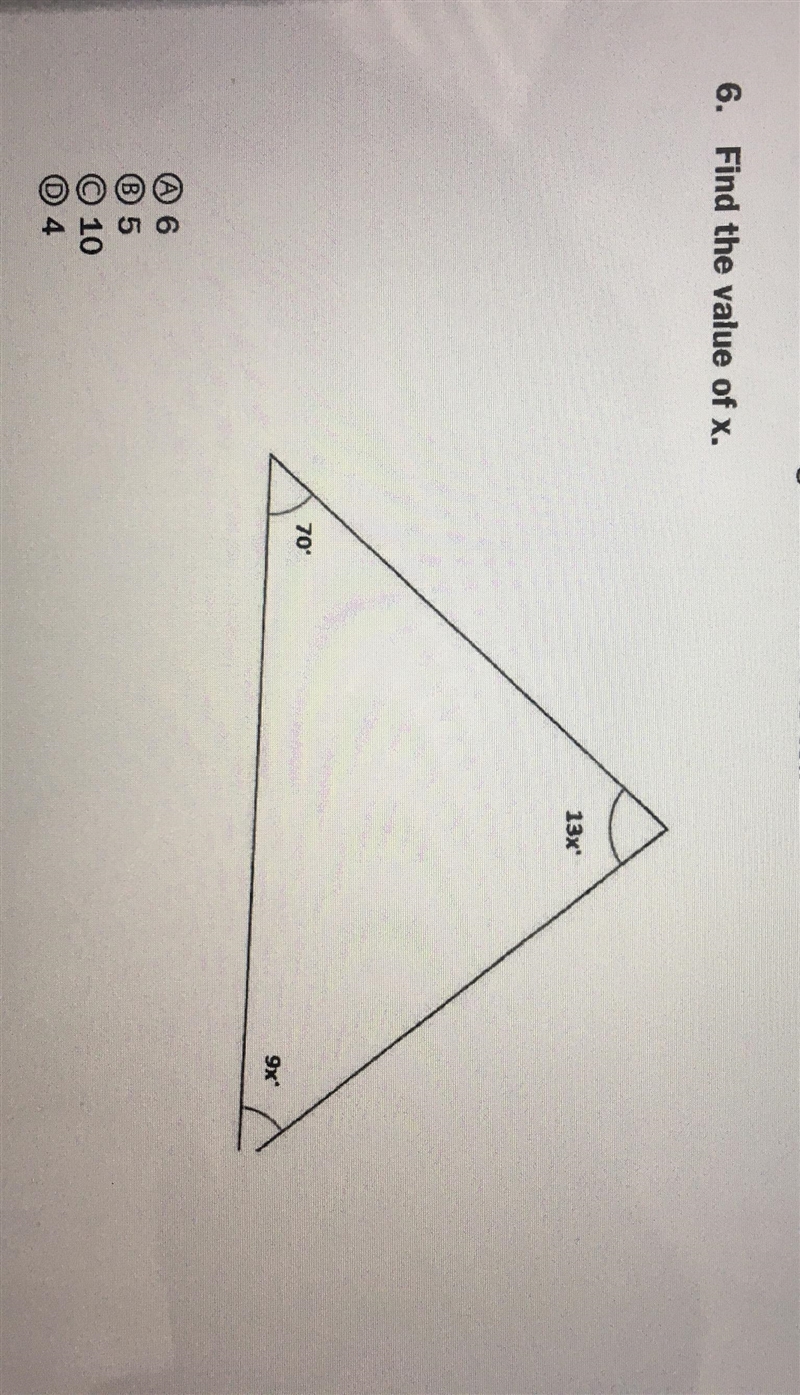 How do you find the value of x in the triangle?-example-1