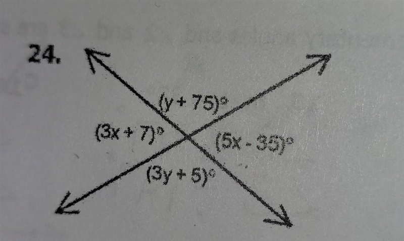 Find the value of x and y. SHOW YOUR WORK​-example-1