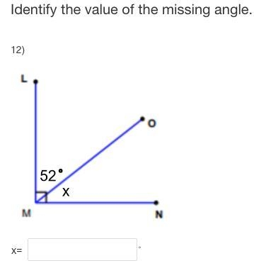 Identify The missing angle Can you show ur work how u did it?-example-1