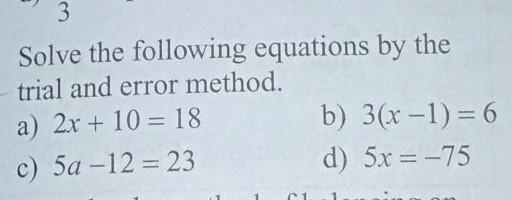 Solve the following equation by the trial and error method... plzzzz fast ......​-example-1