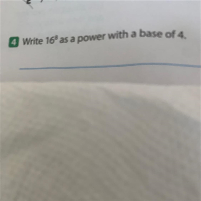 4 Write 168 as a power with a base of 4.-example-1