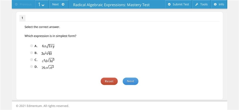 Which expression is in its simplest form? (see image)-example-1