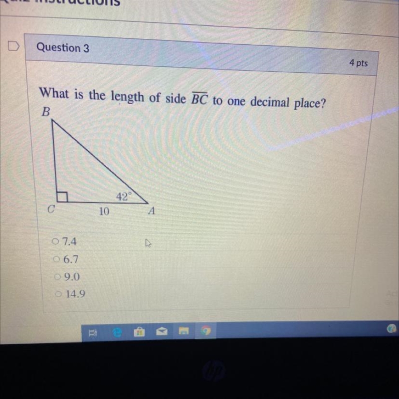 PLEASE HELP . What is the length of side BC to one decimal place?-example-1