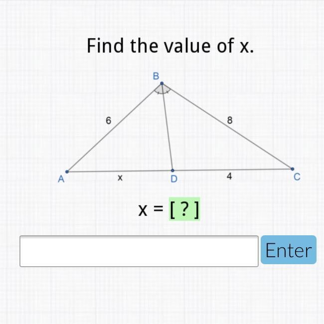 Find the value of x acellus Help-example-1