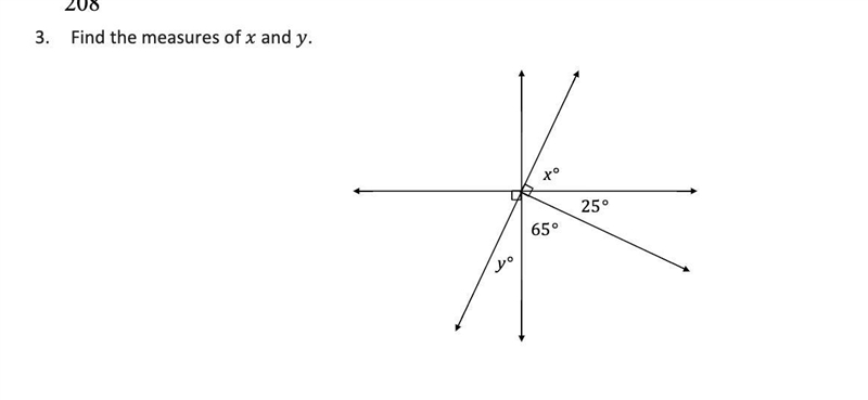 Find the measure of x any y-example-1