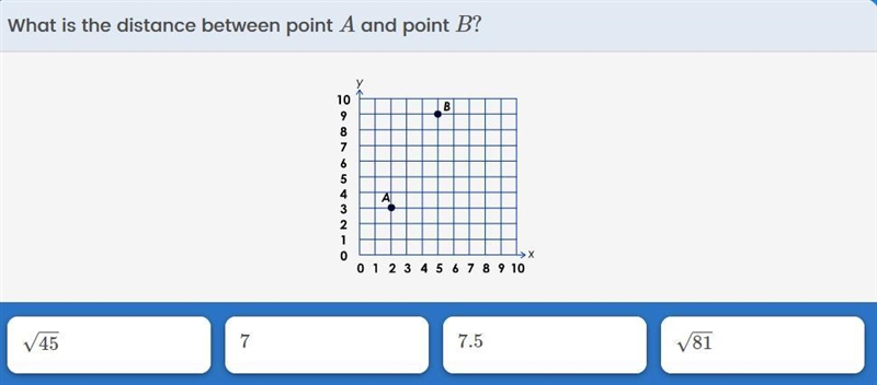 What is the distance between Point A and Point B ?-example-1