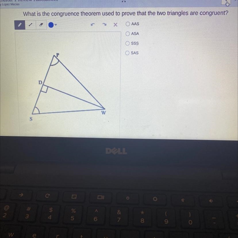 What is the congruence theorem used to prove that the two triangles are congruent-example-1