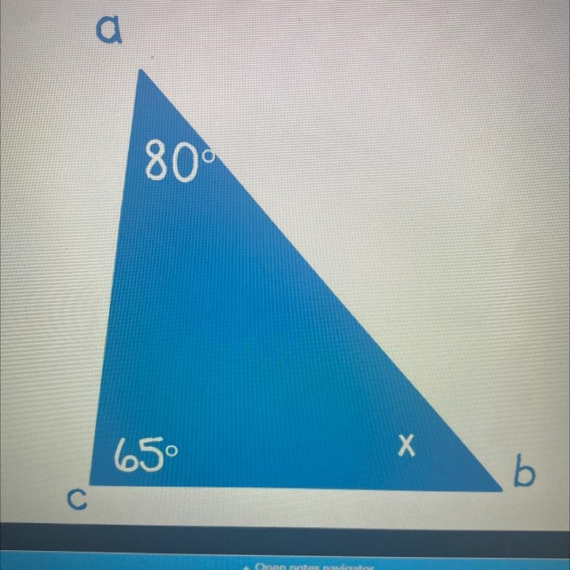 Find the measure of angle b by solving for x-example-1