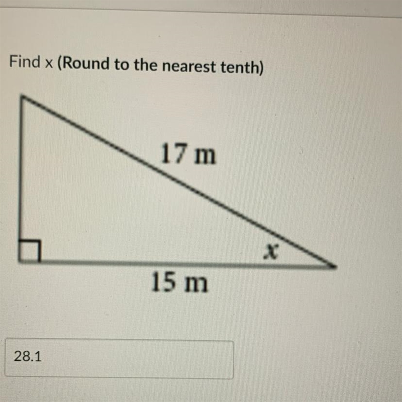 Find x (Round to the nearest tenth). PLS HURRY-example-1