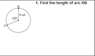 Find the length of arc AB-example-1