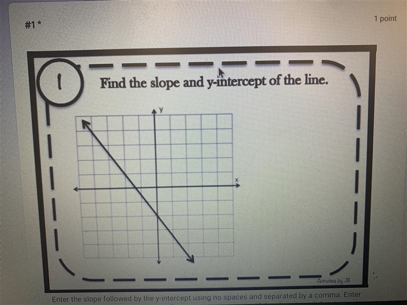 Find the slope and y intercept of each line NEED HELP ASAP!!-example-1