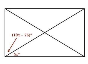 For what value of x is the figure a rectangle? x=5 x=11 x=15 x=17-example-1