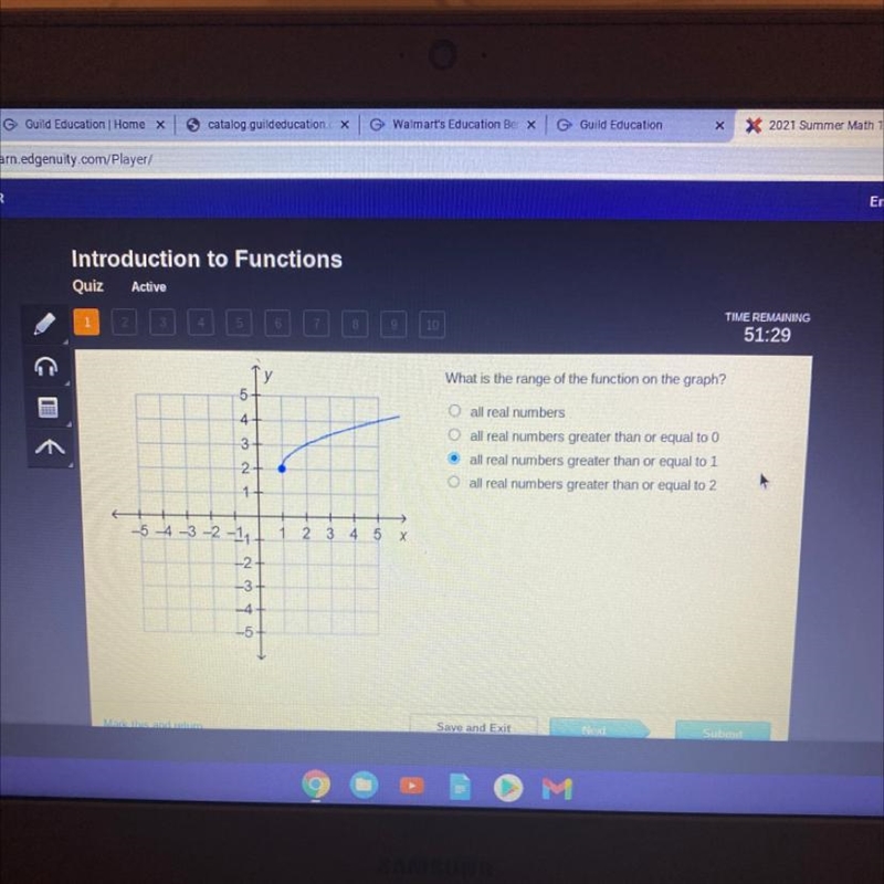 What is the range of the function on the graph, I hope you can see it-example-1