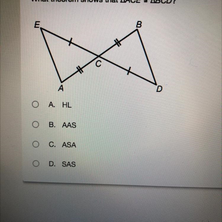 What theorem shows ACE = BCD-example-1