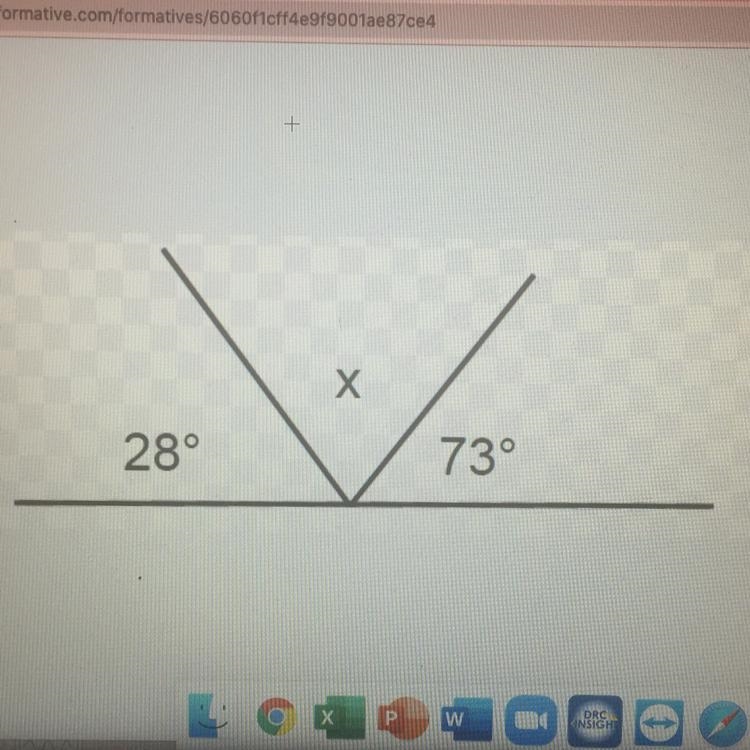 What is the measure of the missing angle?-example-1