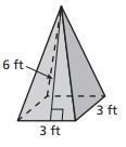 Find the surface area of the regular pyramid. PLS HELP ME-example-1