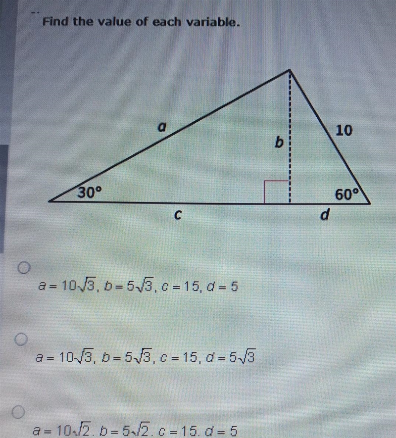 Find value of each variable.​-example-1