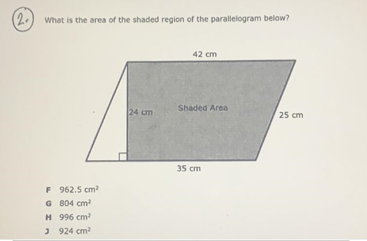 {what is the area of the shaded region of the parallelogram below?} plshelp!!-example-1