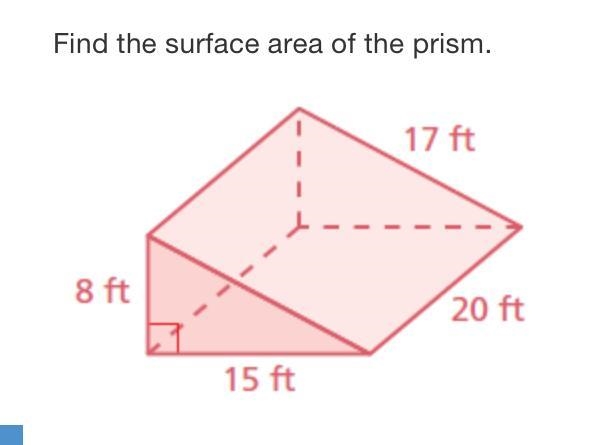 I need help really quick! I would really appreciate it! :D Find the surface area of-example-1