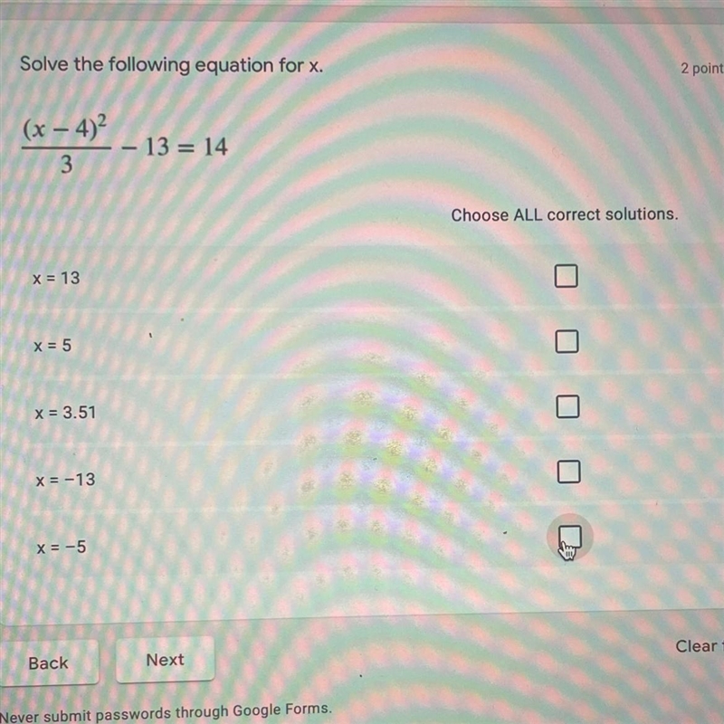 Help me please solve the following equation for x.-example-1