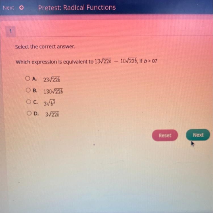 Which expression is equivalent to 13 22b-example-1