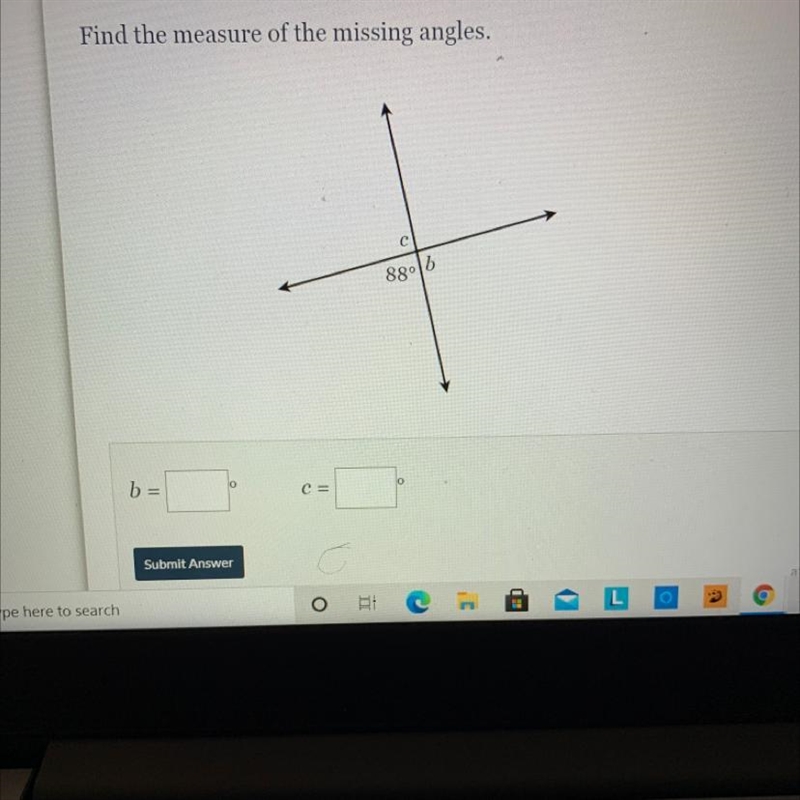 Find the measure of the missing angles. PLEASE HELP !-example-1