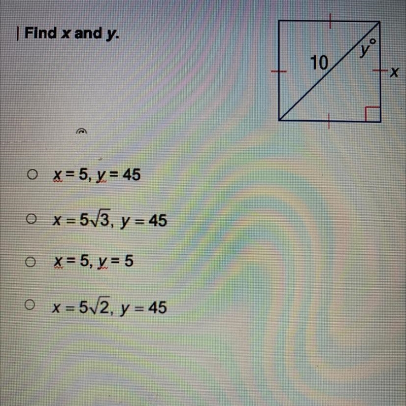 Special Right Triangles Need help don’t understand this.-example-1