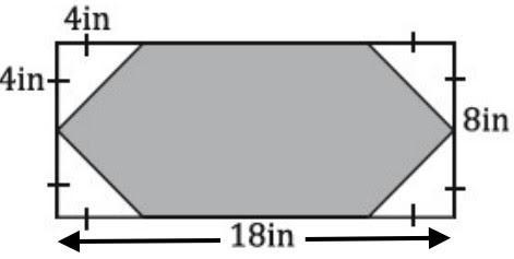 Find the area of the SHADED region. Round to the nearest TENTH if necessary.-example-1