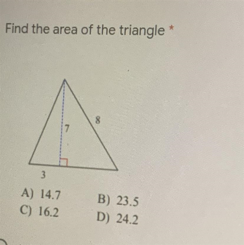 Find the area of the triangle-example-1