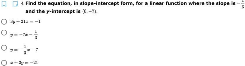 Please solve in slope intercept form.-example-1