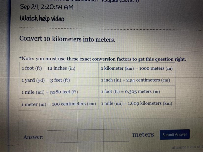 Convert 10 kilometers into meters.-example-1