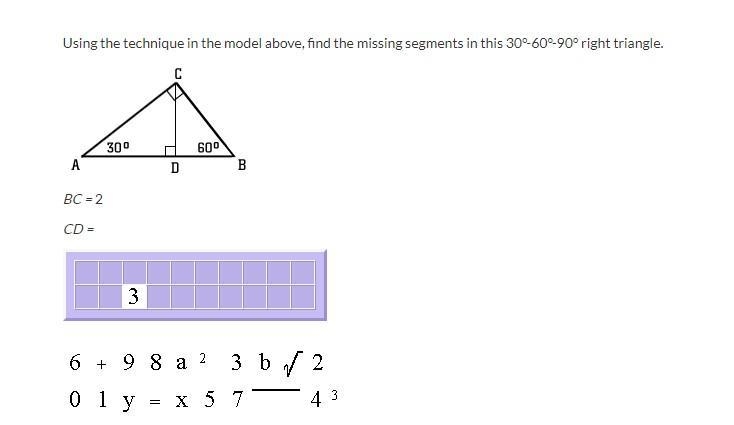 100 POINTS Using the technique in the model above, find the missing segments in this-example-1