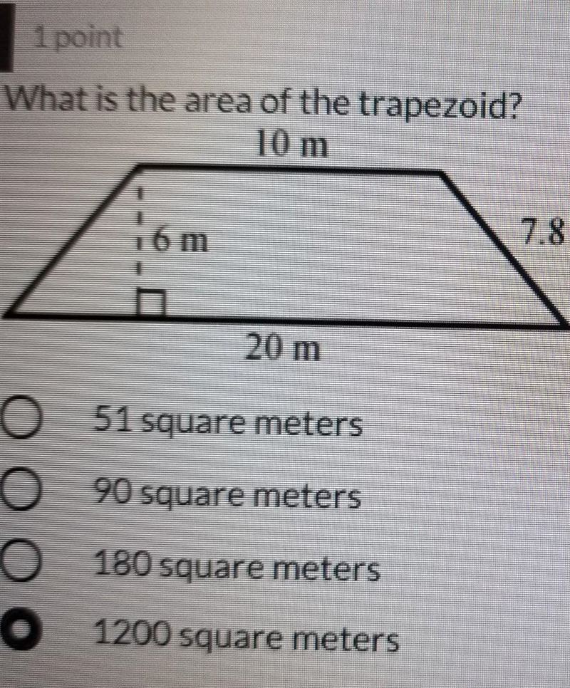 What is the area of the trapezoid?​-example-1