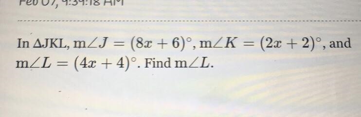 I need to find the measure of angle L-example-1