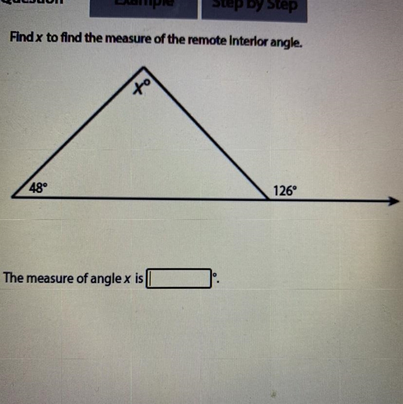 Find w to find the measure of the exterior angle-example-1