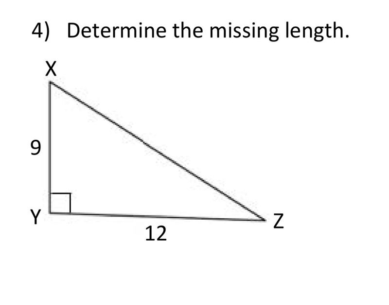 Determine the missing length. Show your work!-example-1