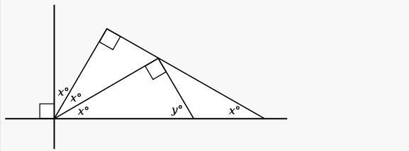 What is the value of y-x A 20 B 30 C 45 D 60 E 90-example-1