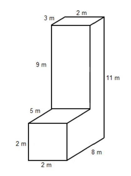 What is the surface area of the composite solid? A rectangular prism with a length-example-1