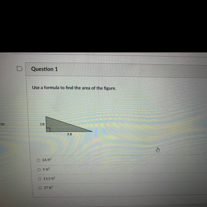 Use a formula to find the area of the figure-example-1