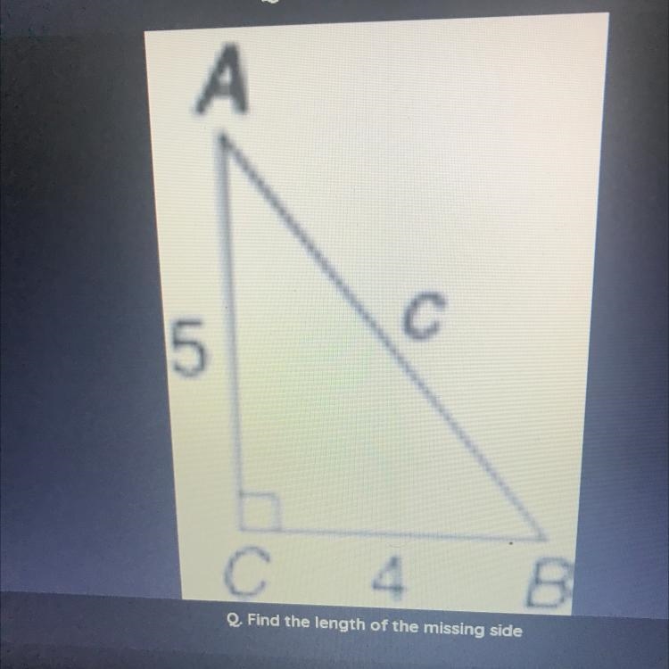 Find the length of the missing side-example-1