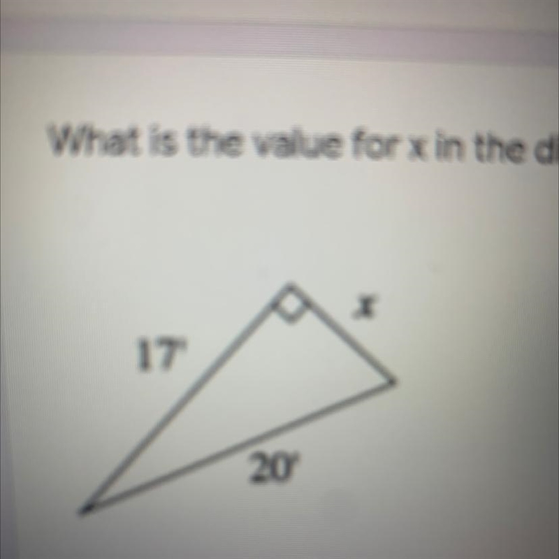 What is the value for x in the diagram? Rounded to the tenth-example-1