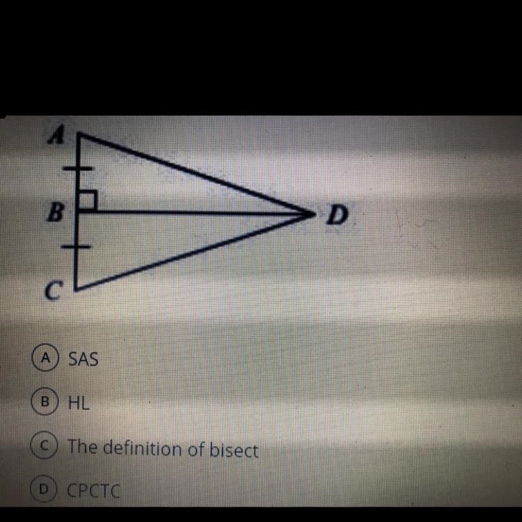 After proving ADB is congruent to CDB, how can you prove that < ADB is congruent-example-1