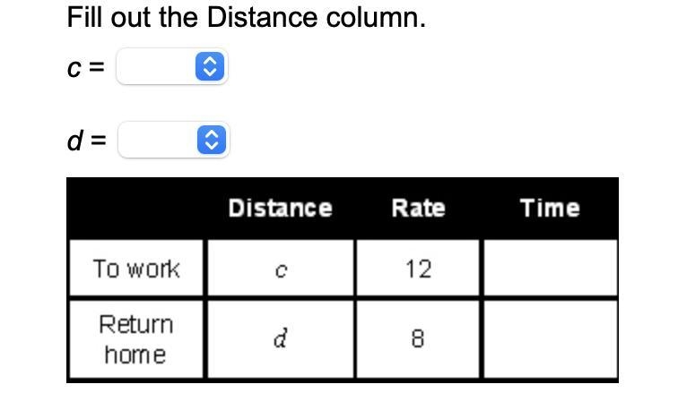 Celeste rides her bike to work, averaging 12 miles per hour. On her way home she averages-example-1