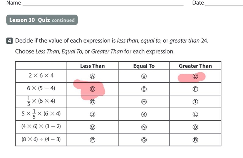 Choose equal less or greater-example-1