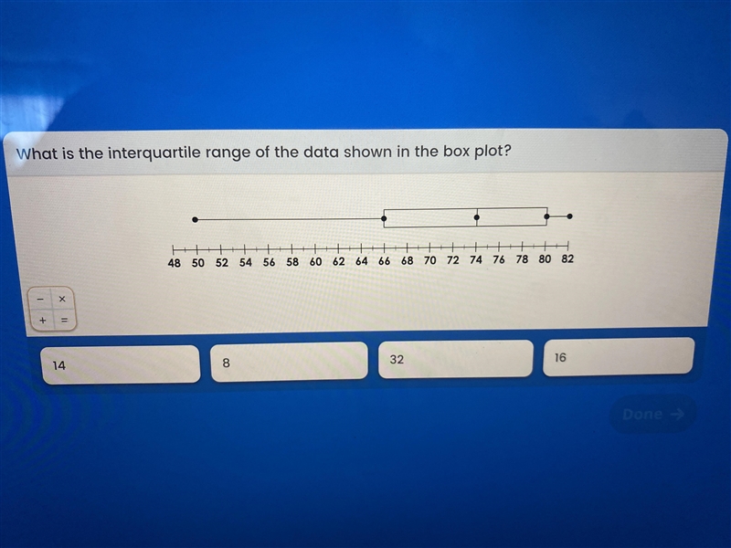 What is the interquartile range of the date shown in the box plot-example-1