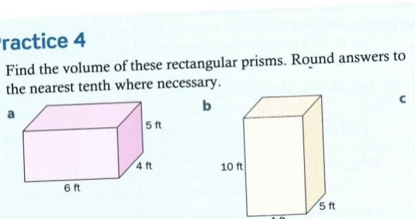 URGENT find the volume of these rectangular prisms. Round answers to the nearest tenth-example-1