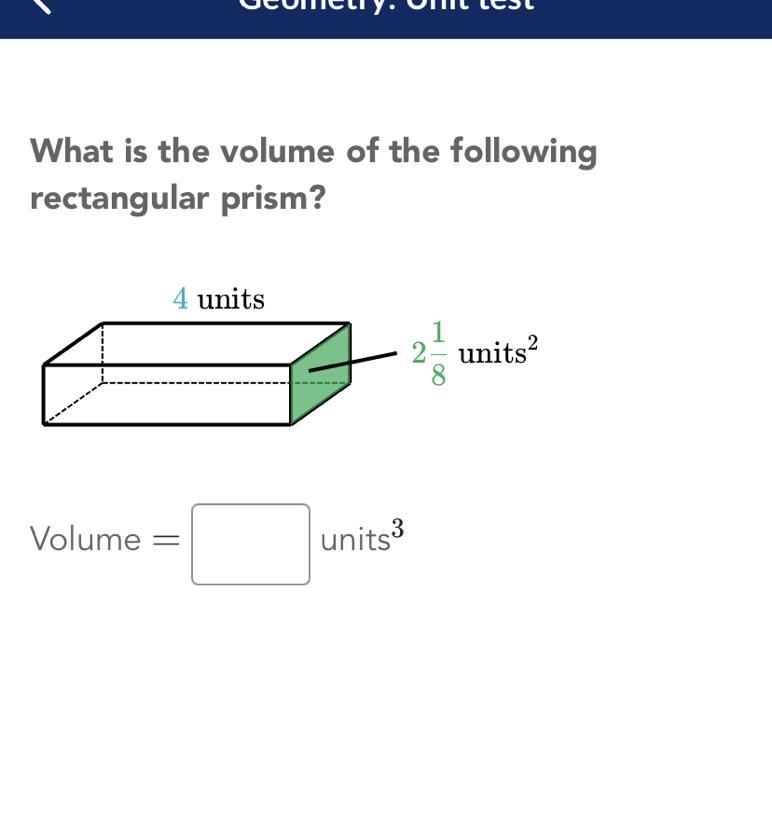 Find the volume of the following rectangular prism HELP PLSSSSSSSS-example-1