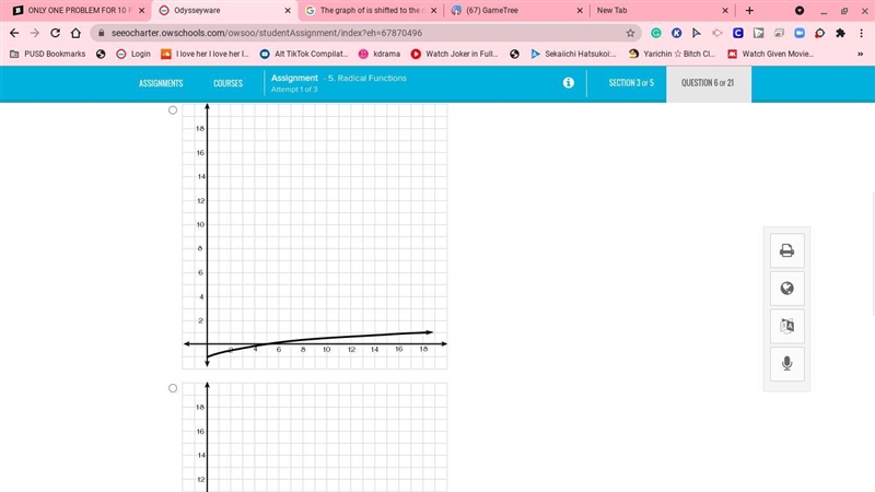 ONLY ONE PROBLEM FOR 10 POINTS PLEASE HELP ME :( (radical function) will report if-example-2