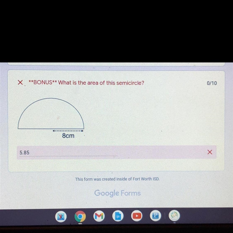 Plss help!!!!! Ty! What is the area of this semicircle?-example-1