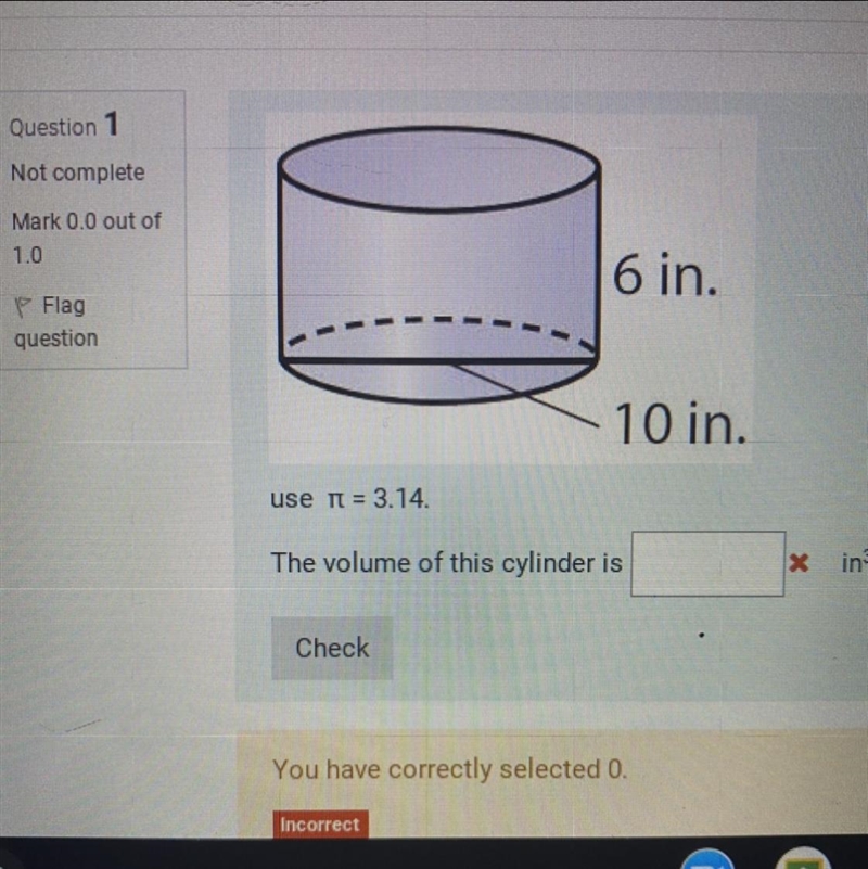 What is the volume of this cylinder-example-1